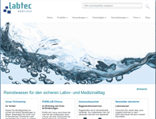 Tablet Screenshot of labwater.ch